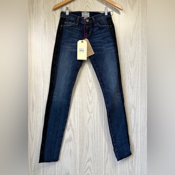 Current/Elliot The Rolled Skinny Loved Tux Blue Size 23 NWT - Picture 1 of 5